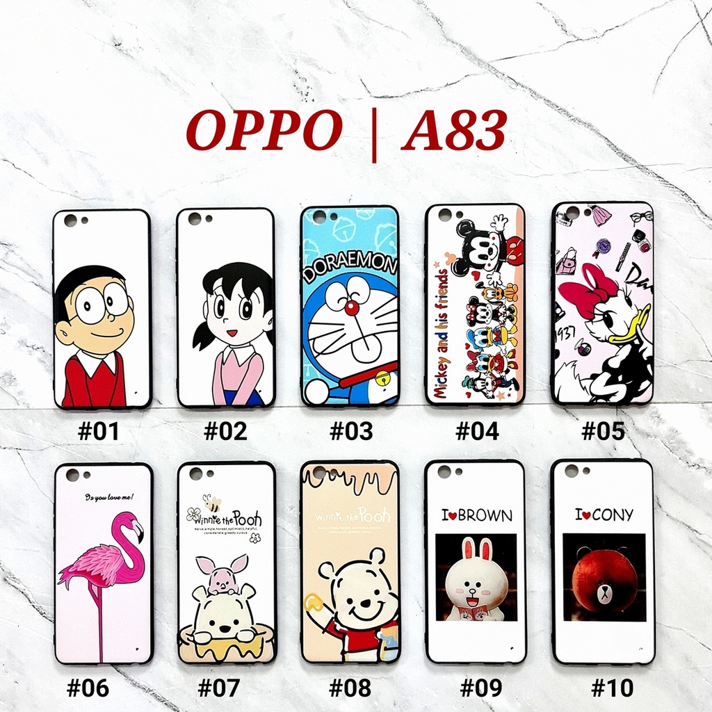 OPPO A71 A83 F1 A35 F5 F5 YOUTH F7 F11 PRO - DISLINE Soft Hard Case Cartoon texture embos UV