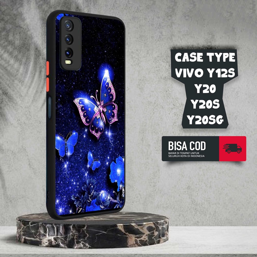 CASE VIVO Y12S / Y20 / Y20S / Y20S G [BUTTERFLY] TERLARIS CASING VIVO Y12S / Y20 / Y20S / Y20S G TER