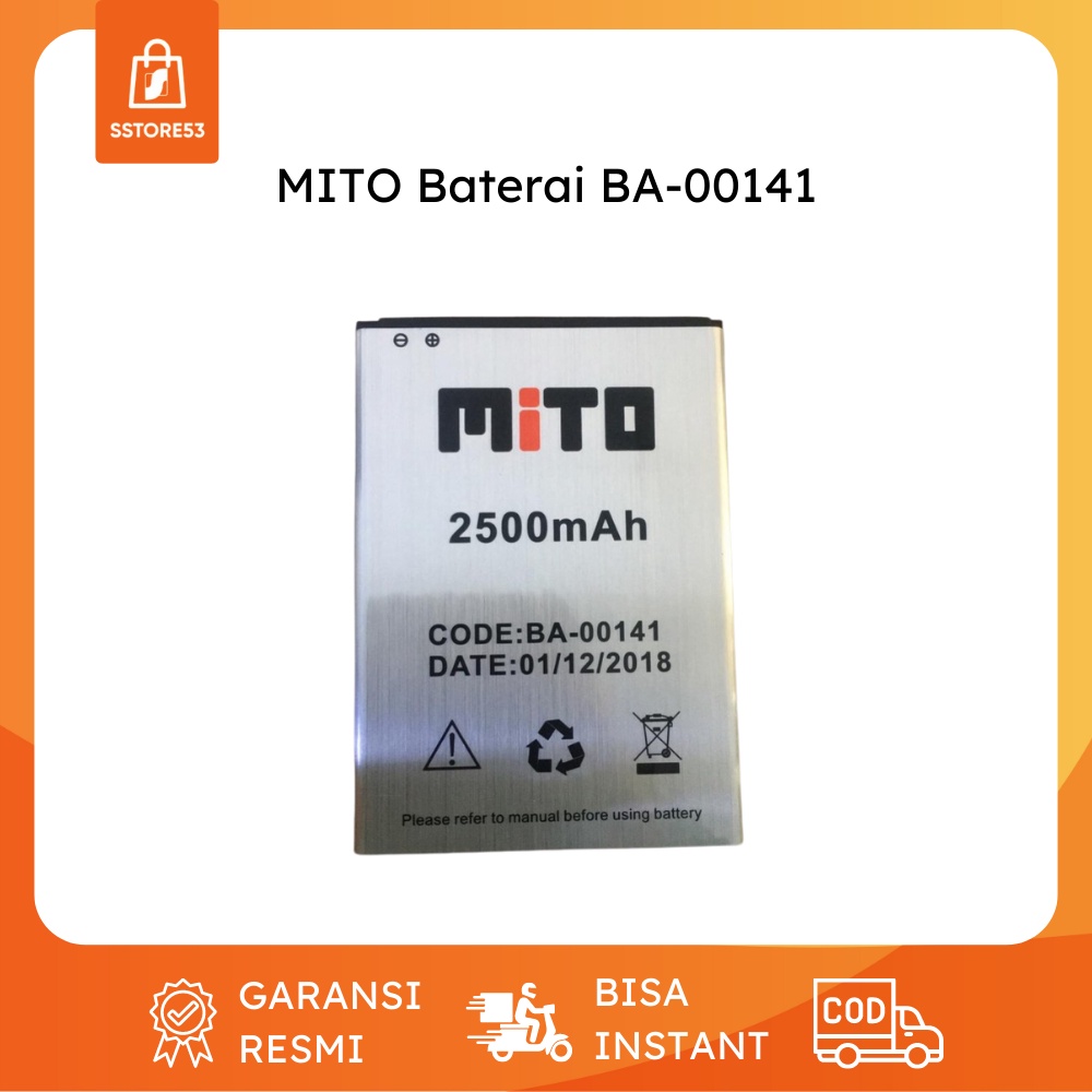 Baterai MITO BA00141 Ori Plus / A37 /  Battery Batre Original 100%
