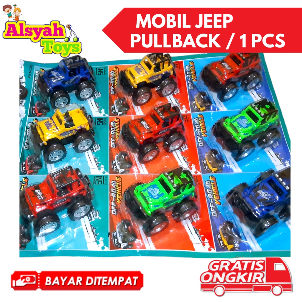 Mainan mobil Jeep pullback | MAINAN ANAK KENDARAAN JEEP | MAINAN MOBIL JEEP MOBIL MAINAN