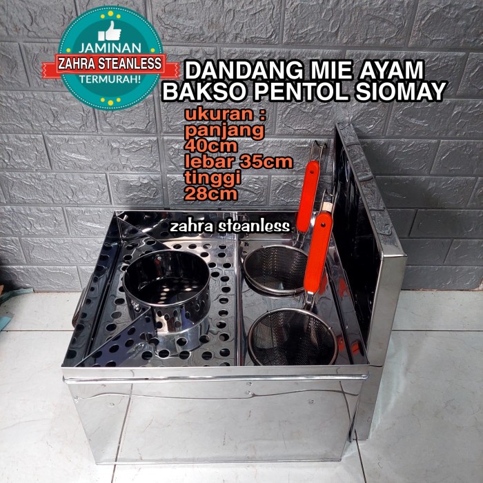 Terlaris Dandang Mie Ayam Sekat Pentol Bakso Siomay - Dandang Mie Kocok