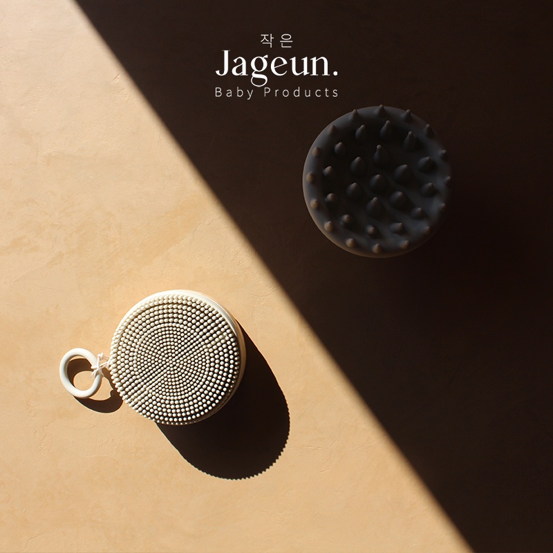 JAGEUN Silicone Bath Body Head Scalp Brush | Sikat Mandi Badan Kepala Bayi