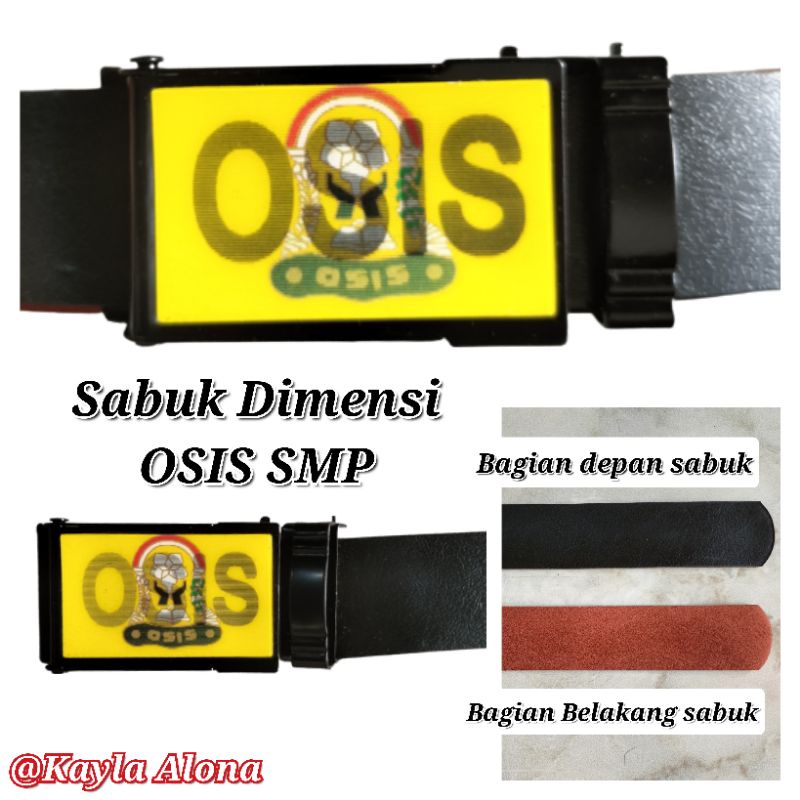 SABUK / IKAT PINGGANG / GESPER OSIS SMP Dimensi