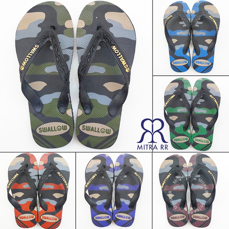 NEW Sandal SWALLOW CAMO | Sendal Jepit Motif Military Original | Swallow Indonesia