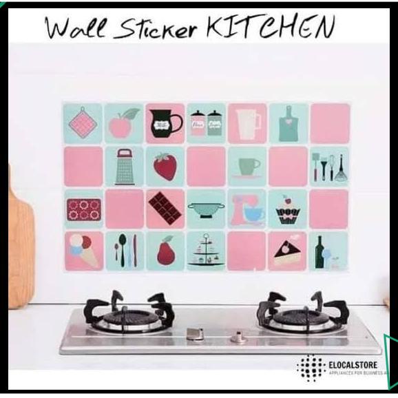WALL STIKER WALLSTICKER DINDING DAPUR ANTI MINYAK ANTI AIR ANTI PANAS WALL STIKER WALLSTICKER DINDIN