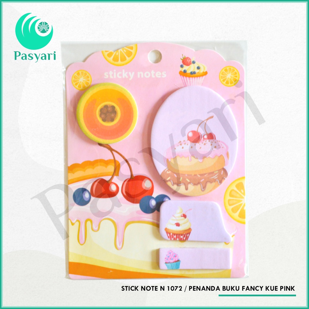 

STICK NOTE N 1072 / penanda buku fancy kue