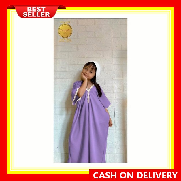 Srihuninstore - Kaftan Anak Viral / Baju Setelan Anak Cewek / Outer Set Balita 1 - 3 Tahun Berbahan 