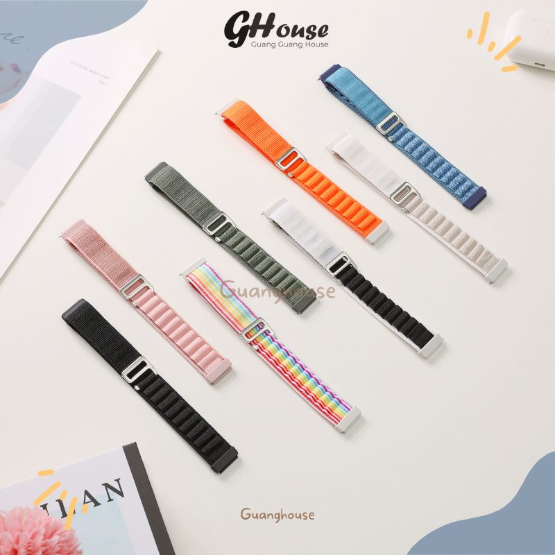 Strap Huawei Band 7 Nilon Loop Strap Huawei Band 8 Alpino Loop Tali Pengganti Huawei Band 8 Bahan Nilon