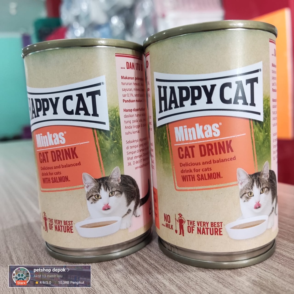 Happy Cat Minkas Drink /makanan basah merk happy cat 135ml