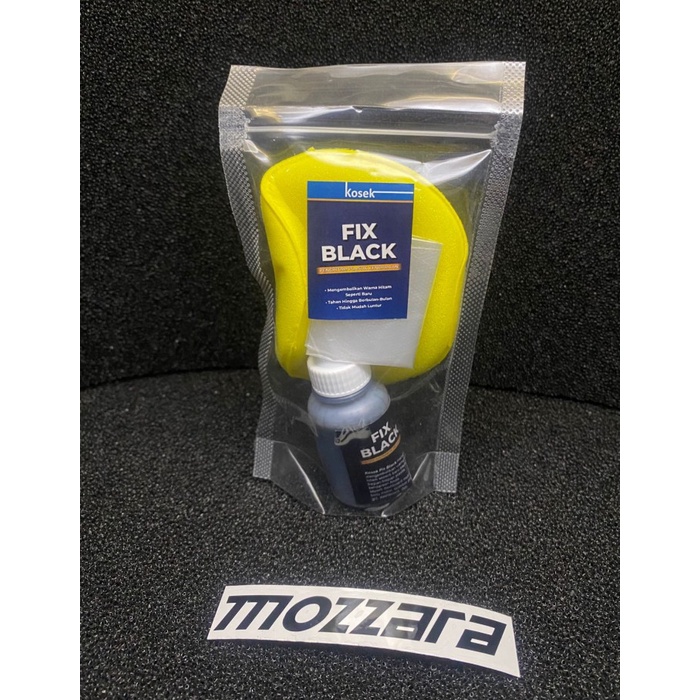 fix black ( cairan penghitam body motor )