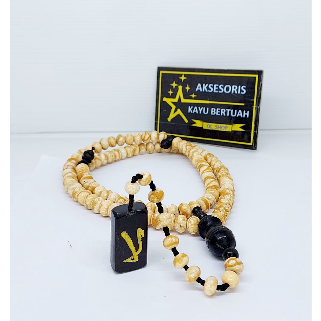 tasbih akar bahar putih terbaru bandul ukir