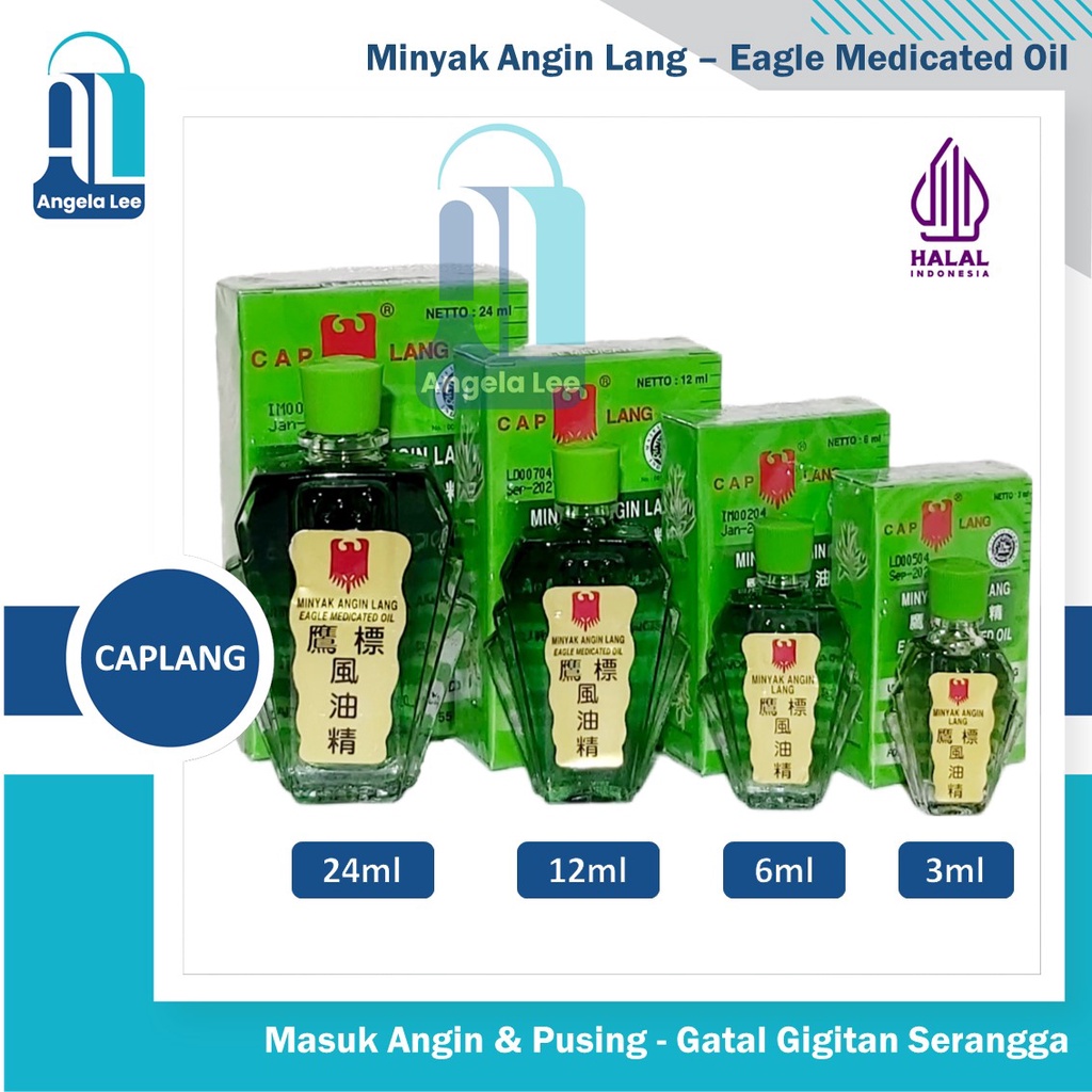 Cap Lang Minyak Angin Lang Eagle Medicated Oil Masuk Angin Pusing