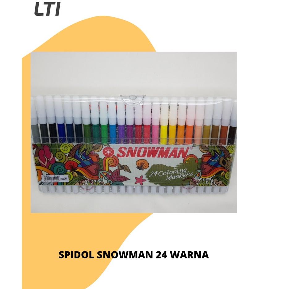 

Super Ekonomis Spidol Snowman 24 warna PW-24A