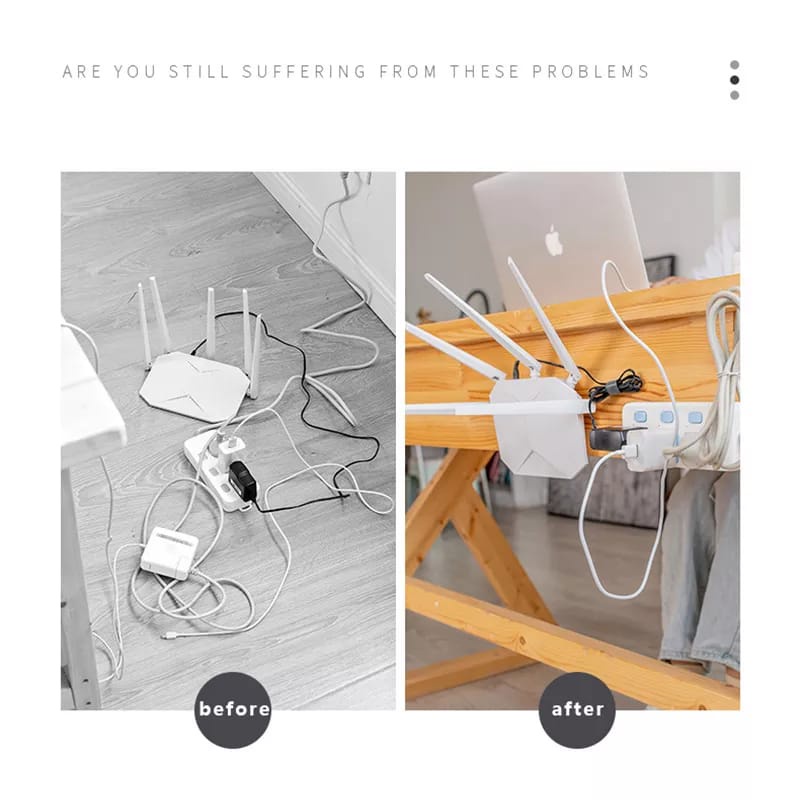 GPO Sepasang Gantungan Tempel Socket Hook Gantung Plus Minus Kualitas Premium Double Tape Nano