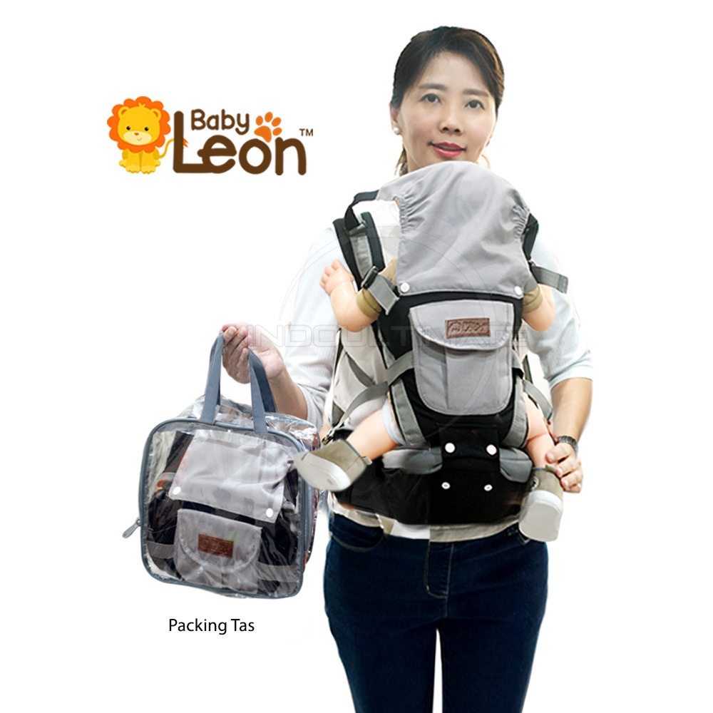 12in1 Gendongan Depan Model Terbaru 2023 BABY LEON Hipseat Gendongan Bayi Depan + Penutup Kepala Gendongan Anak Depan Multifungsi BY-6011 Gendongan Anti Capek Baby Carrier Gendongan Multifungsi Gendongan Samping Gendongan Depan Bayi