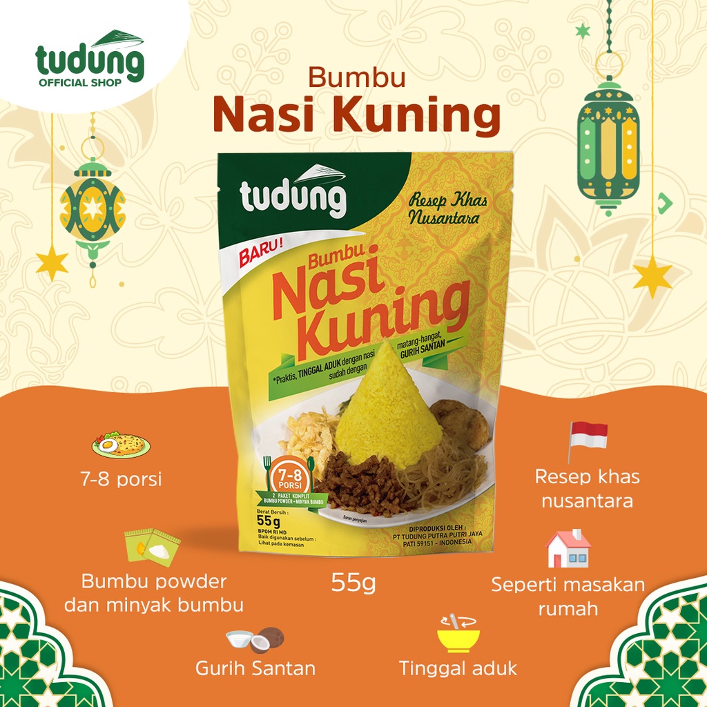 

Tudung Bumbu Nasi Kuning Instan 55gr