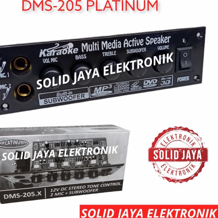☞ KIT TONE CONTROL AKTIF 12V DC DMS205 KONTROL HI FI STEREO SUBWOOFER SUB MIC MIC KARAOKE 12 VOLT V 