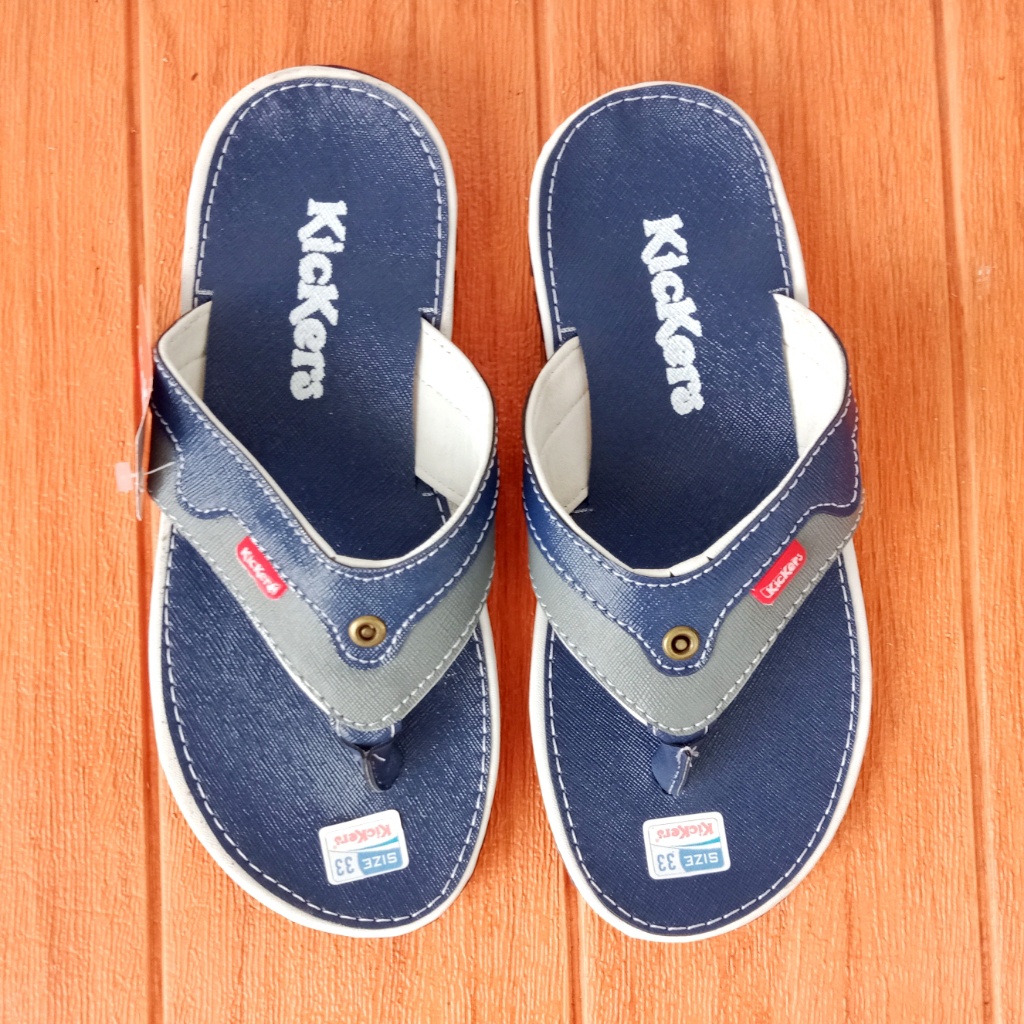 Sandal Anak Laki-Laki Kickers Jepit Jeans Size 28-43