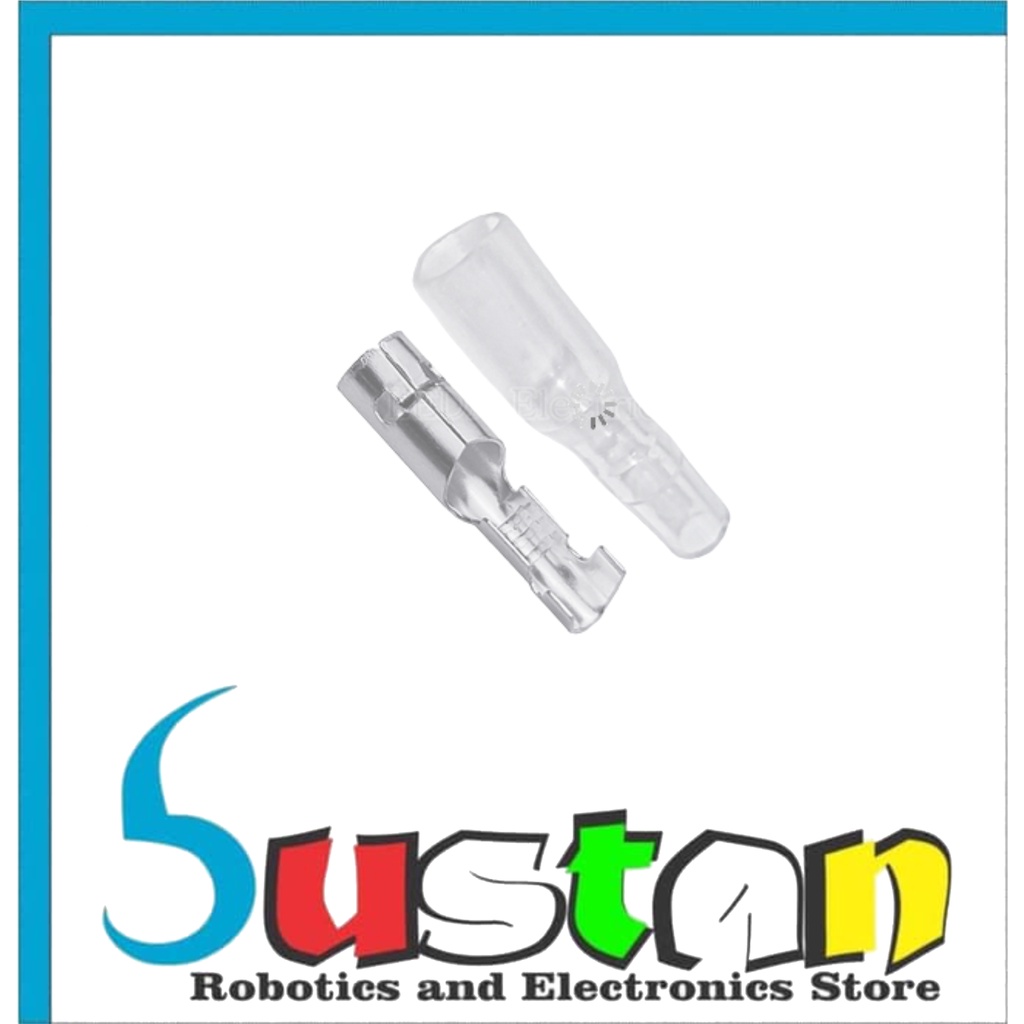 SKUN BULLET FEMALE 3.9MM CONNECTOR TERMINAL THICK 3MM WITH COVER