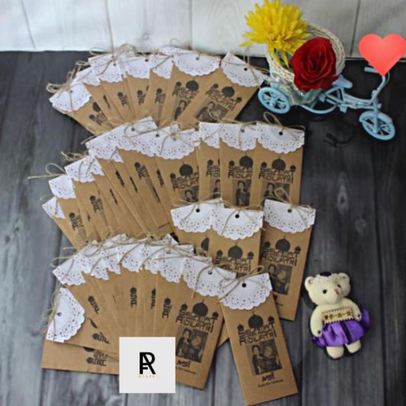 

Angpao lebaran/ amplop lebaran Aesthetic bahan Kraft tebal berkualitas