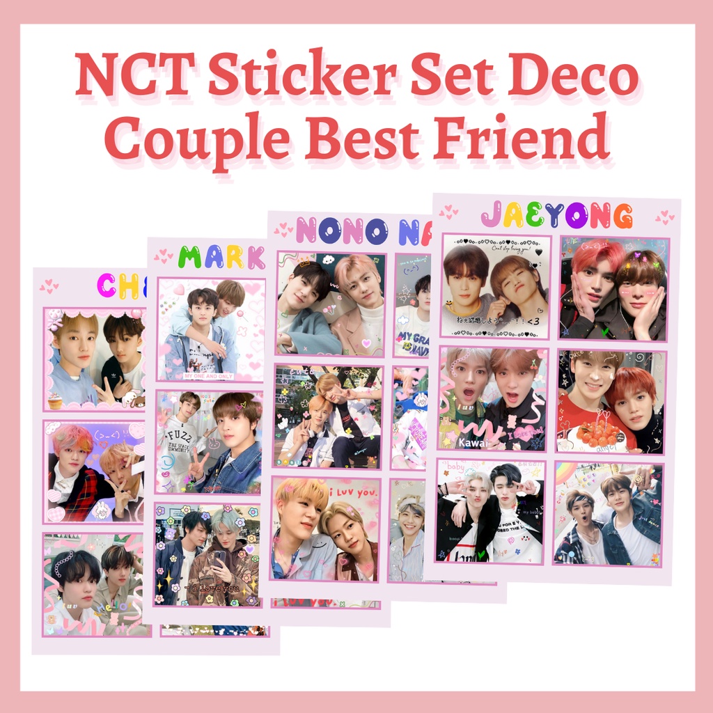 STICKER NCT COUPLE DECO - STICKER NCT SET MARKHYUCK JAEYONG NOMIN CHENJI MARKNO RENHYUCK - STICKER S
