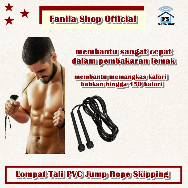 Lompat Tali PVC Jump Rope Skipping