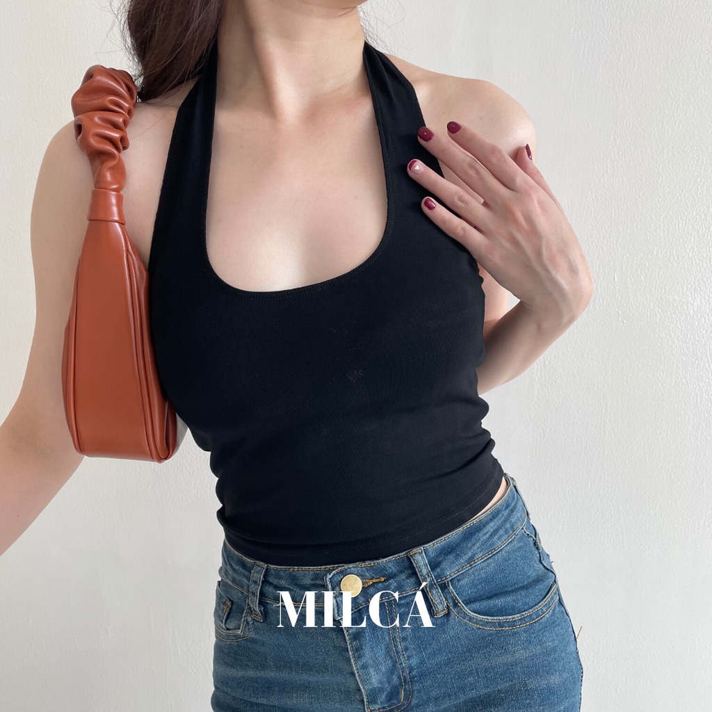 [ MILCA ] IRIS Halter Top | Atasan Wanita Tank Top Halter Neck