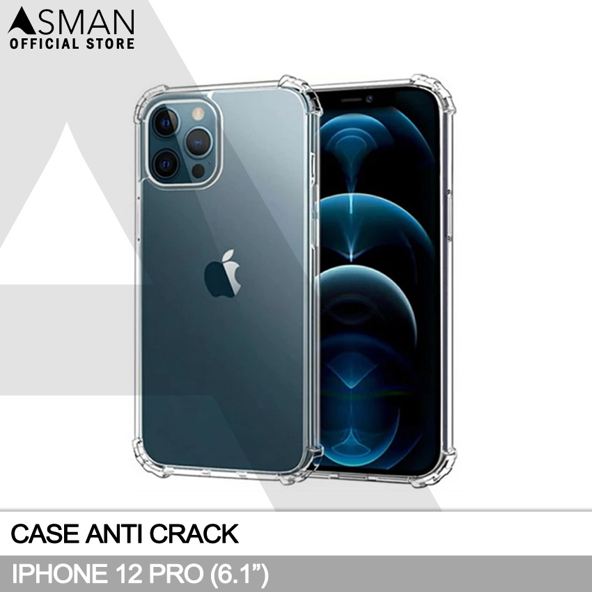 Anti Crack iPhone 12 Pro (6.1&quot;) | Soft Case Anti Bentur - Clear