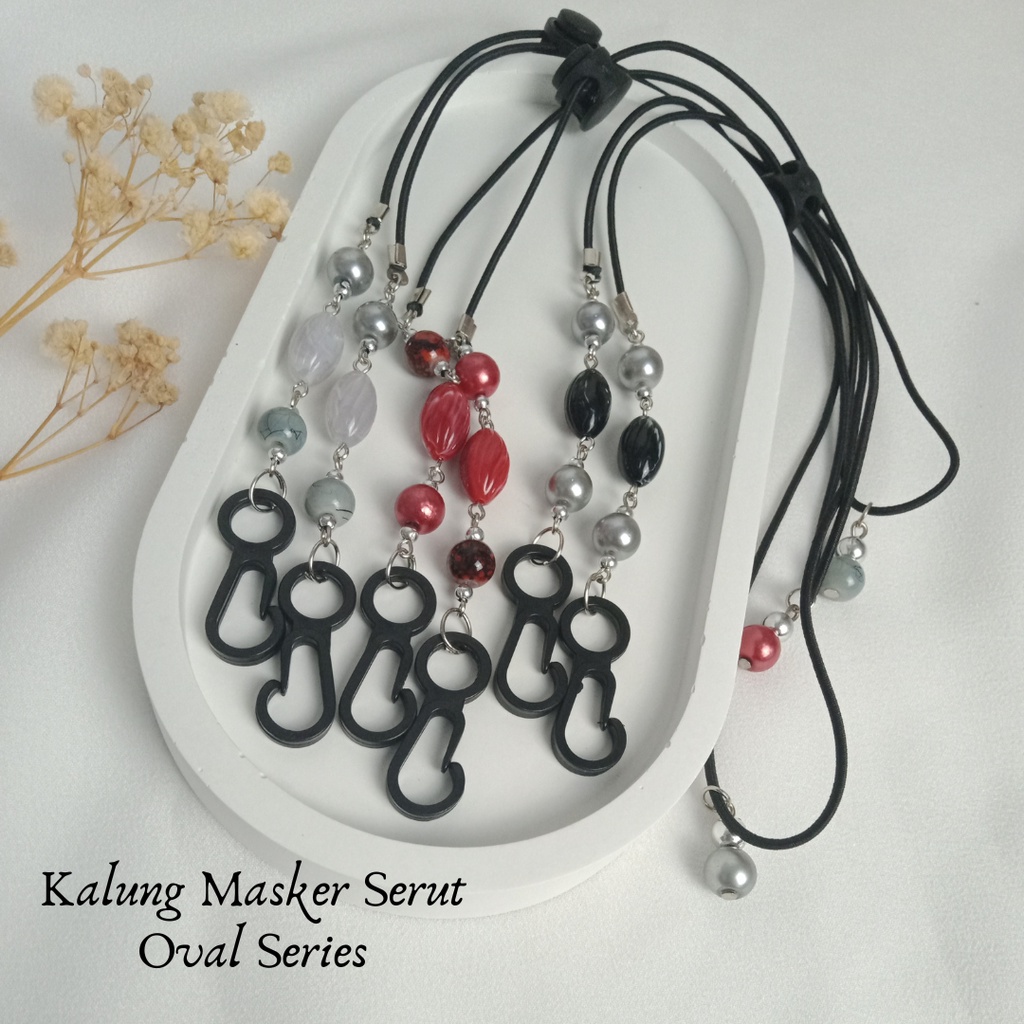 KALUNG MASKER SERUT / TALI MASKER SERUT / STRAP MASK SERUT / KONEKTOR MASKER / PENGAIT MASKER OVAL S
