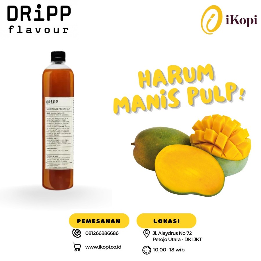 

Dripp Flavour Premium Syrup Rasa Harum Manis Pulp