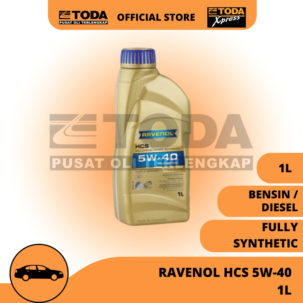 Oli Mesin  Mobil Ravenol HCS 5W-40 1L Original - Oli Mobil - Oli Mesin Mobil