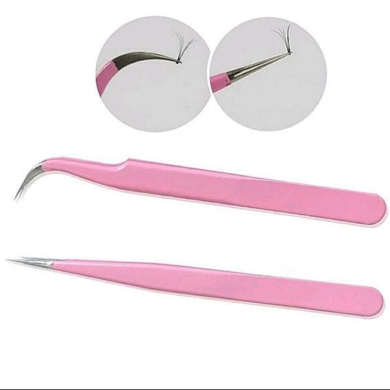 Pinset Bulu Mata Eyelash Pinset Tweezer Penjepit Eyelash Extension