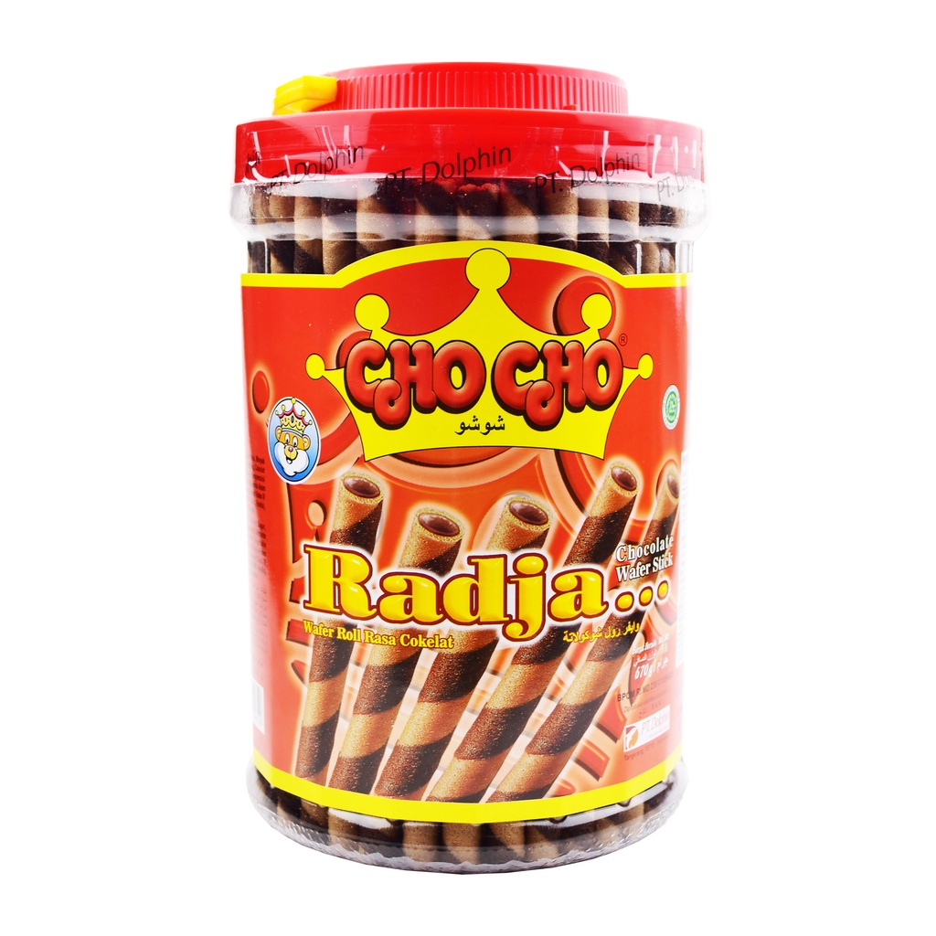 

BISKUIT WAFER STICK ROLL RADJA CHO CHO BISCUIT 670 GR TOPLES