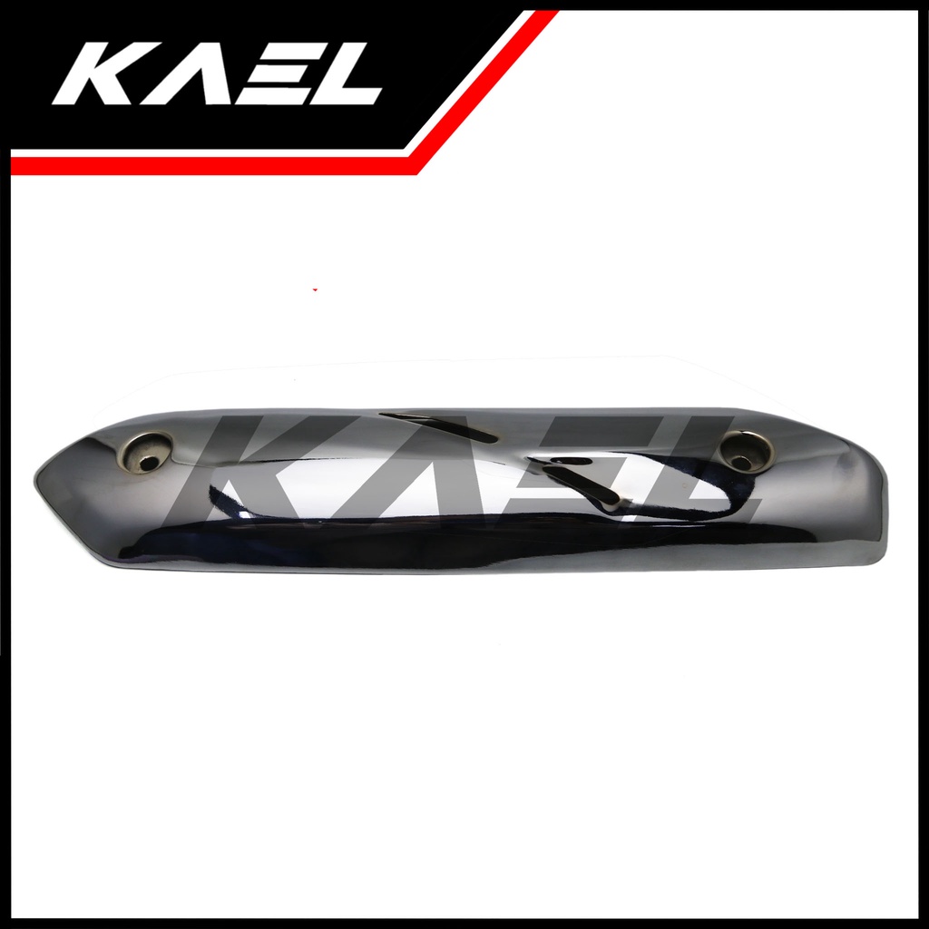 Pelindung Knalpot Jupiter Z New 115 2010-2013 Chrome Cover Kenalpot Muffler Exhaust Tutup Penutup Tameng