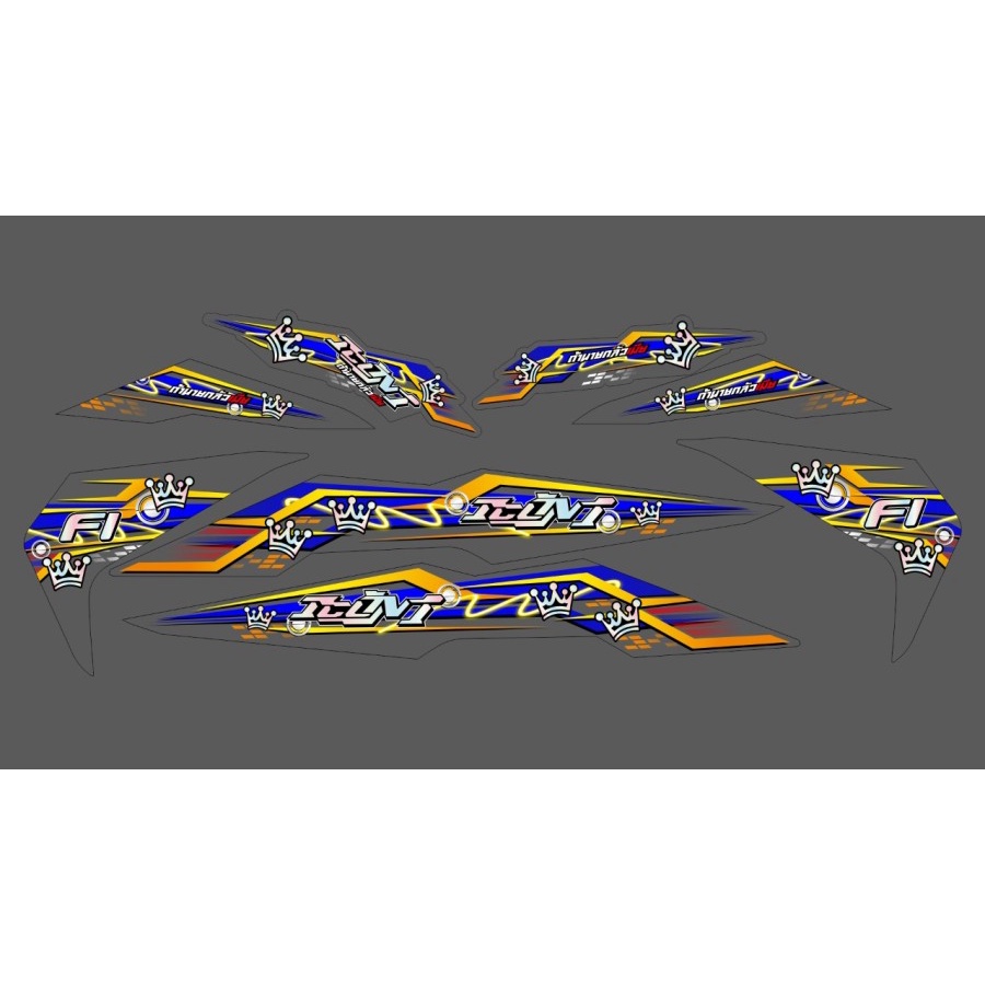 STRIPING BEAT 2018 BEAT 2019 TRANPSARAN UV PLUS HOLOGRAM