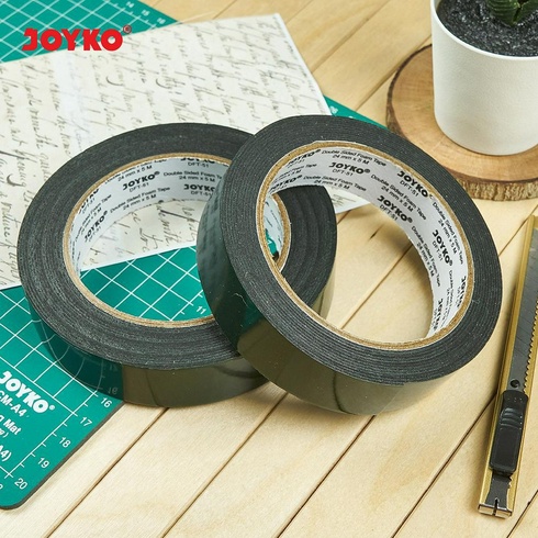 ( Rol 15 Yard ) JOYKO - DOUBLE SIDED TAPE PEREKAT 2 SISI / LEM / ISOLASI 1/4 IN 1/2 IN 1 IN 2 INCH / 0.25CM 0.6CM 1.2CM 3CM 4CM 5CM - 6MM 12MM 24MM 36MM 48MM