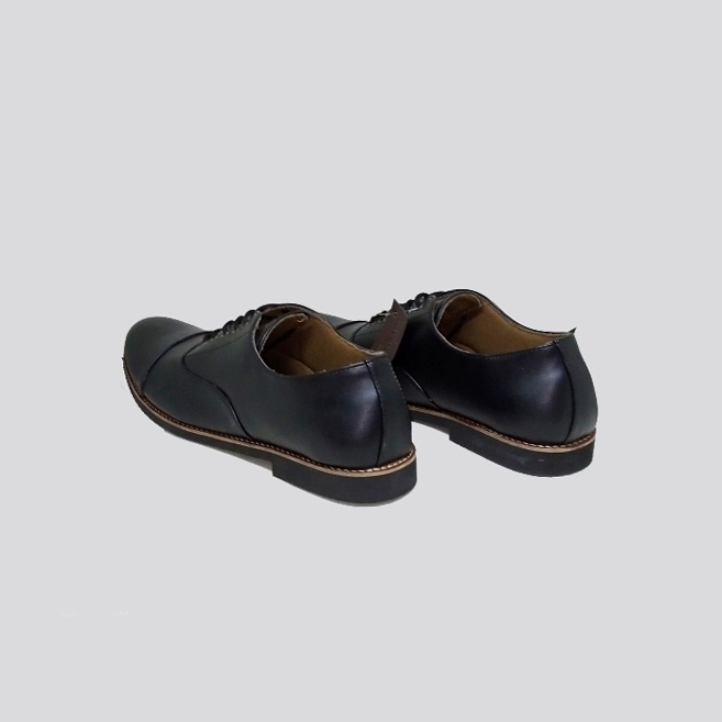 RAFAEL OXFORD BIG SIZE | Sepatu Pria Full Black Ukuran Besar Strap Pantofel Meeting