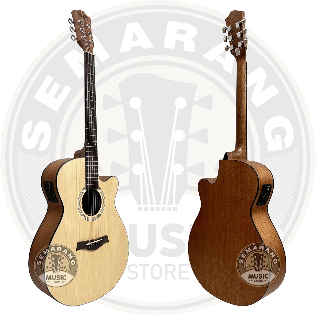 ORIGINAL!!! Gitar Akustik Elektrik Import Merk Cowboy GWC-235 NA GWC 235NS Equalizer Tuner AW-33