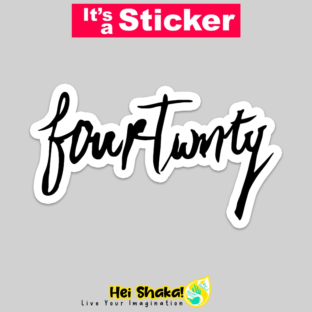 Stiker Fourtwnty Sticker Musisi Musik Bahan Vinyl Anti Air