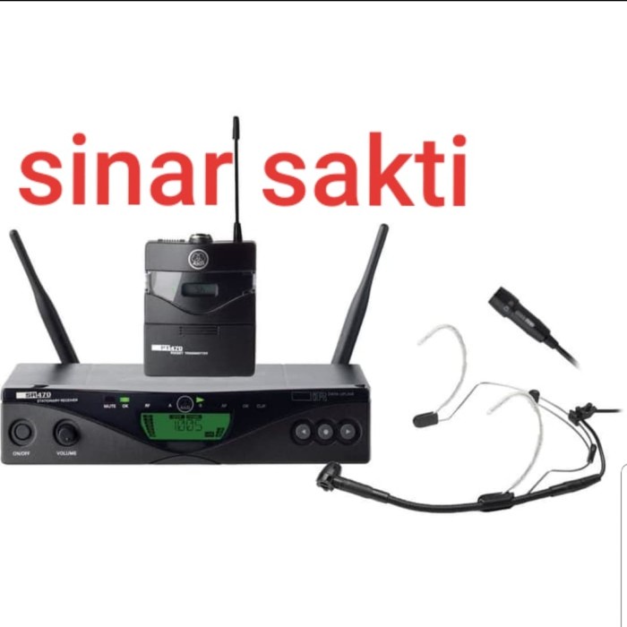 Mic Wireless Akg Wms470/Wms 470 Presenter Headset-Jepit Original