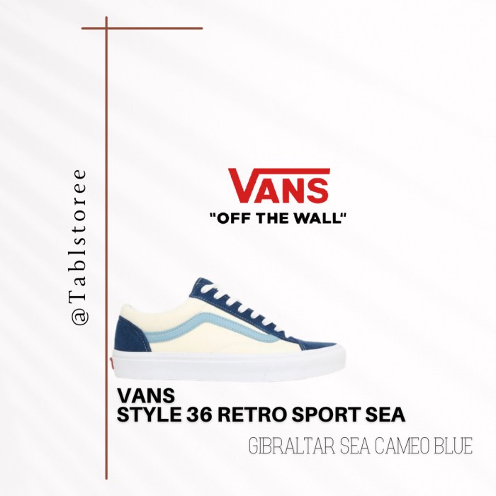Terlaris Vans Style 36 Retro Sport Sea Gibraltar Sea Cameo Blue