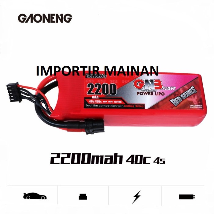 Battery Lipo 14.8V 4S 2200Mah 40C /80C Gnb Rc Plane Aeromodel Rc Car #Original
