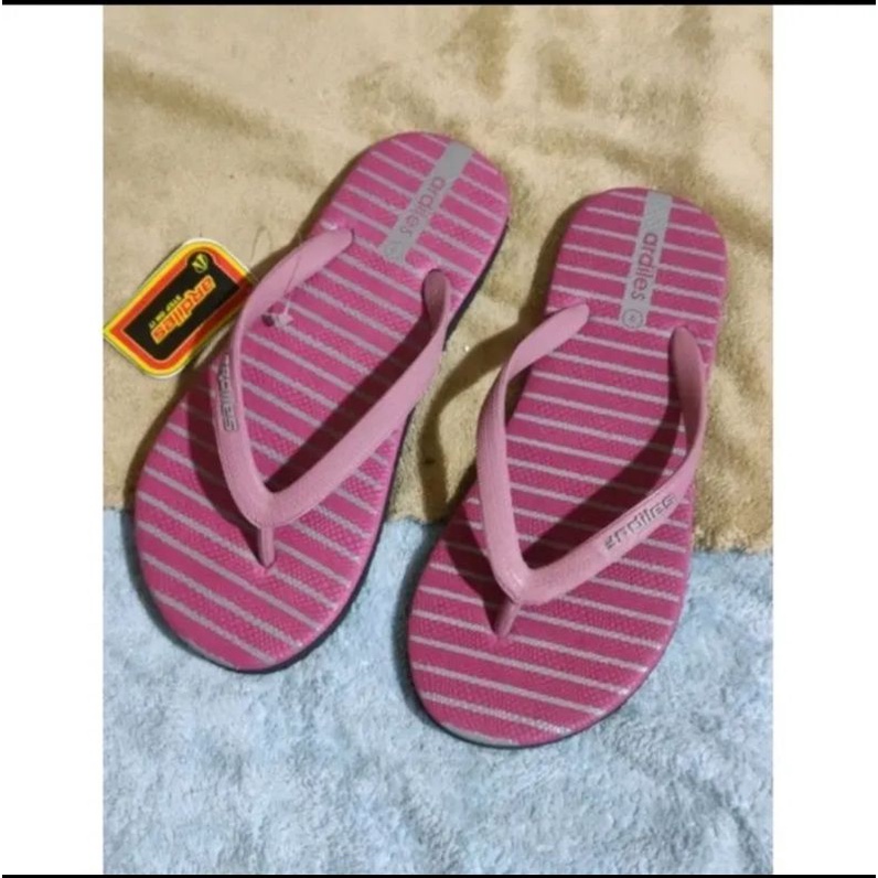 Khusus Grosir 6 pasang Sandal Ardiles Lady Garis