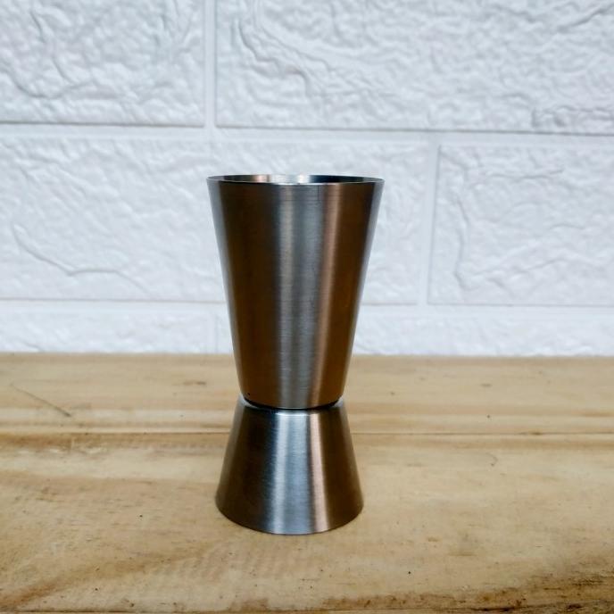 ((((()paling dicari] Jigger measure cup 30/60ml stainless gelas takar