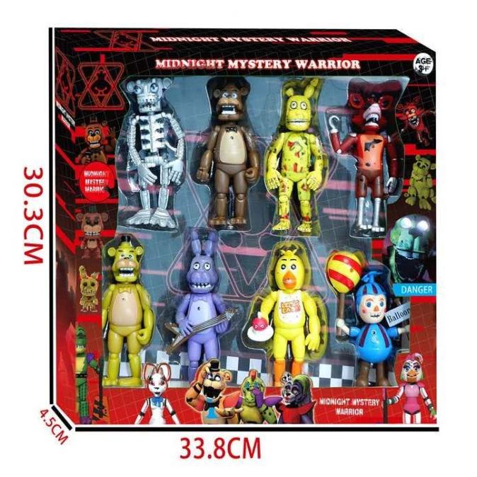 figure fnaf Balon boy Balonboy foxy freddy action figurin mainan toper