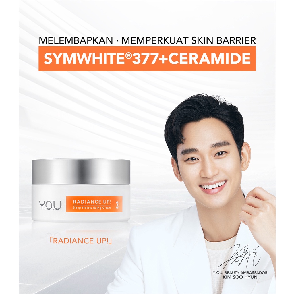 [BPOM][ORI&amp;READY]YOU Symwhite 377 Radiance Up Skin Barrier Moisturizer and Brightening Cream with Ceramide + Niacinamide | Atasi Bekas Jerawat