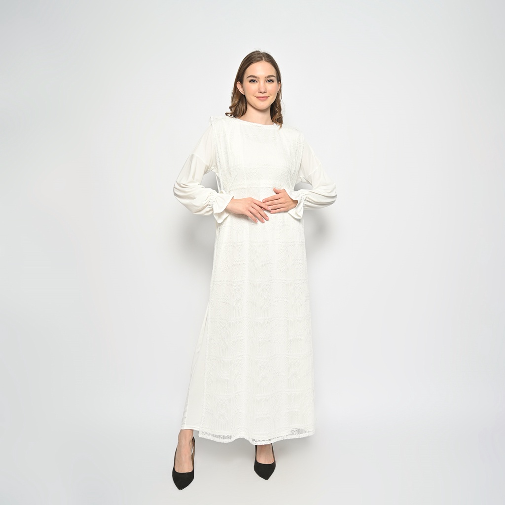 Chantilly Lace Maxi Dress (Gamis Hamil &amp; Menyusui)