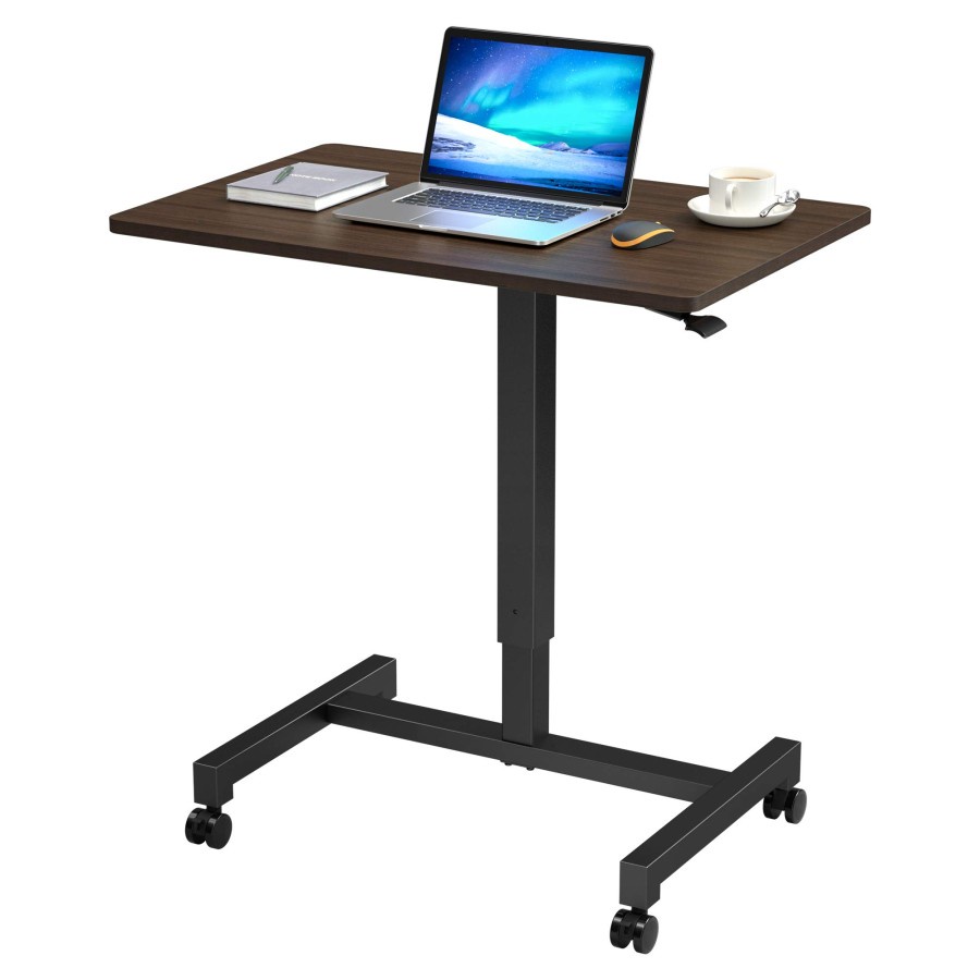 DYVON Standing Desk Portable Meja Laptop Belajar Portable Meja Roda