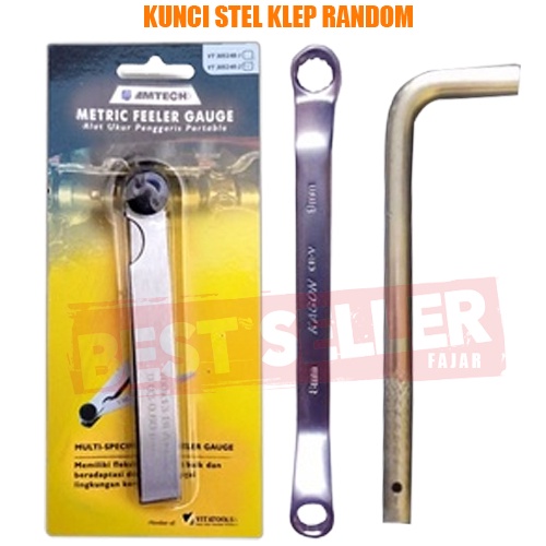 KUNCI KLEP Feeler Gauge Fuller Gauge Pengukur Setelan Klep KUNCI RING AMTECH BISA COD kunci bengkel 