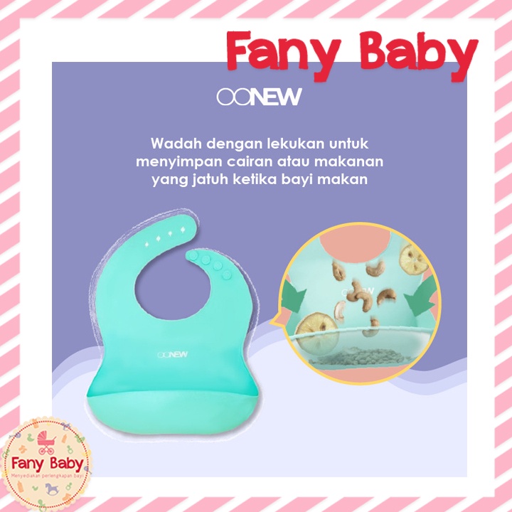 OONEW SILICONE WATERPROOF BABY BIB / TB-1695